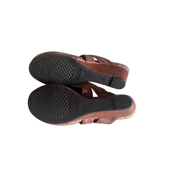 Aerosoles The Flight brown wedge thong sandals size 8.5 - Picture 6 of 6